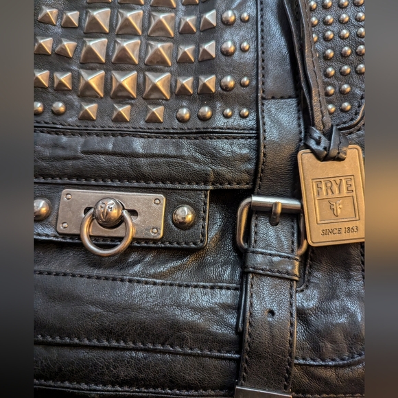 Frye Large Cameron Stud satchel Bag - Picture 3 of 9